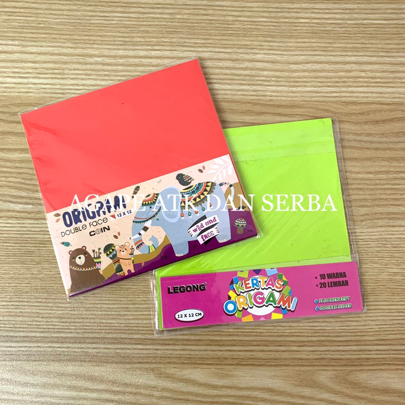 

(1PAK) KERTAS ORIGAMI / KERTAS LIPAS UKURAN 12x12 MOTIF LUCU WARNA WARNI
