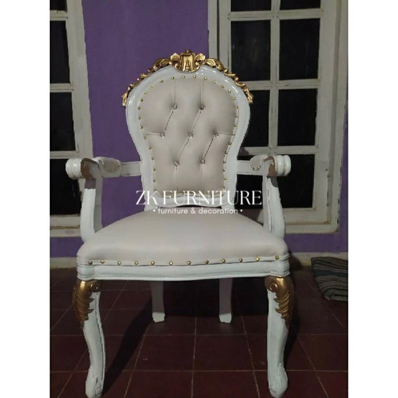 kursi besan Perancis jati / kursi pendamping pelaminan / kursi pendamping manten / kursi besan