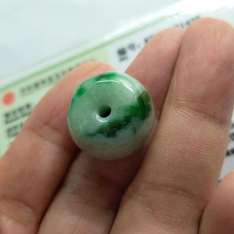 Liontin Giok Donat 100% Jadeite Asli Bersertifikat 1435