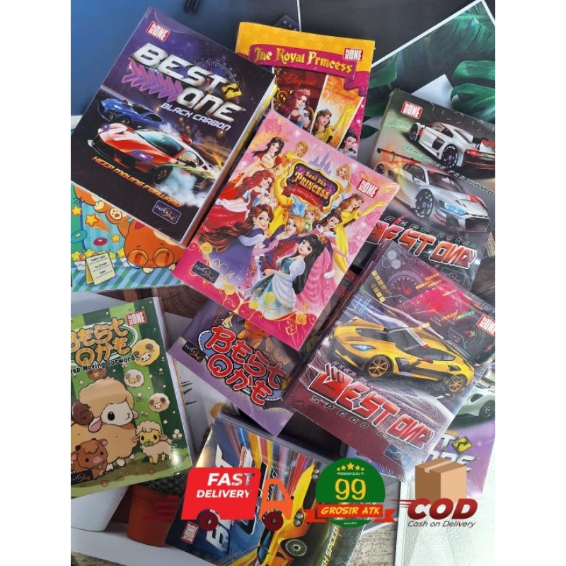 

38 Lembar-Buku Tulis BEST ONE/Buku Tulis Karakter/Buku Agenda/Buku Catatan/Buku Sekolah