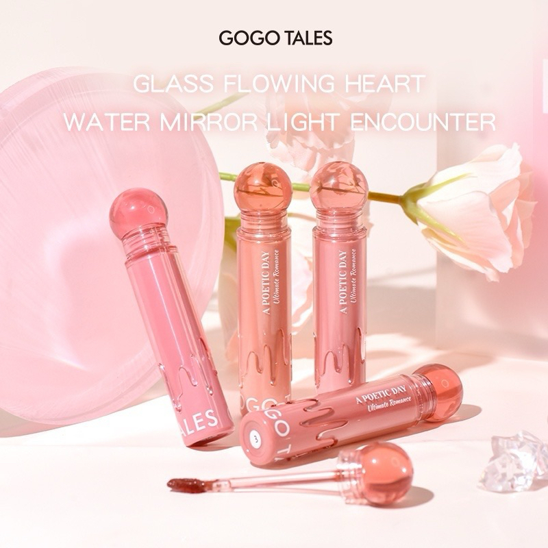 Gogo Tales A Poetic Day Mirror Watery Lip Gloss Moisturizing and Light gogo tales lip liptint