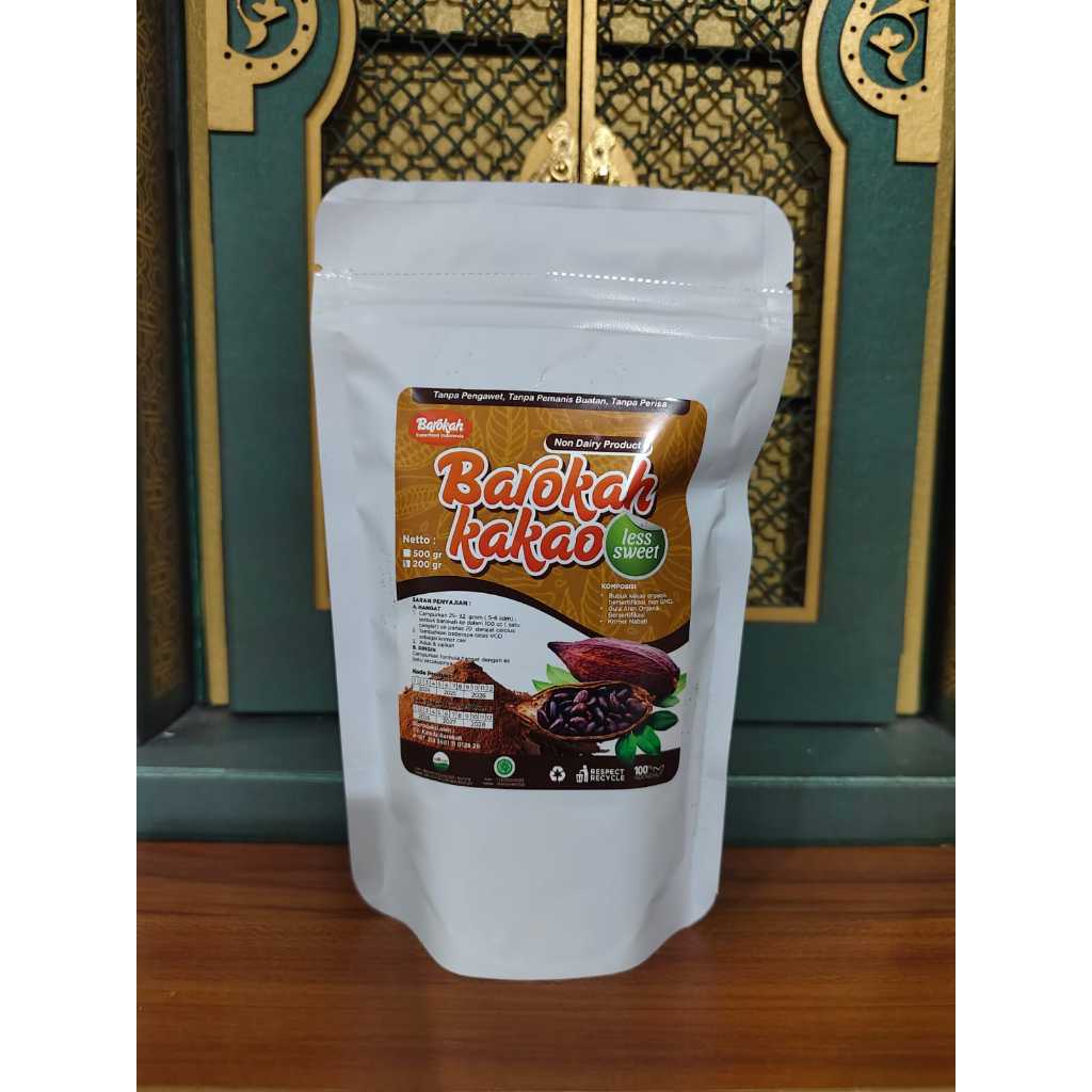 

LESS SWEET ! [ isi 200 gr ] BAROKAH CACAO: Bubuk Kakao, bubuk COKELAT ASLI! - Minuman Kesehatan - Super Food, LESS SWEET Cacao Drink
