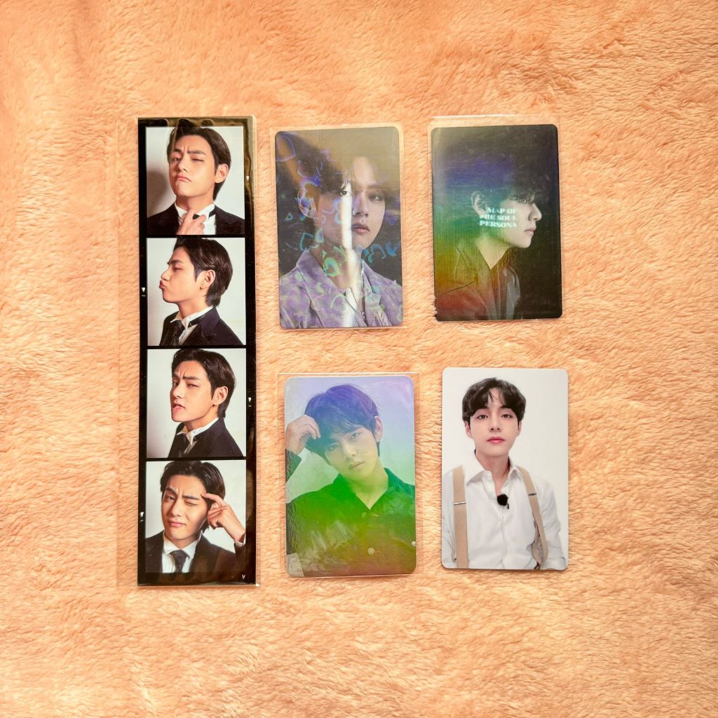 BTS Taehyung V The Fact TFMA China Photobook Photostrip, Proof Japan Benefit Hologram Holo, MOTS, Te