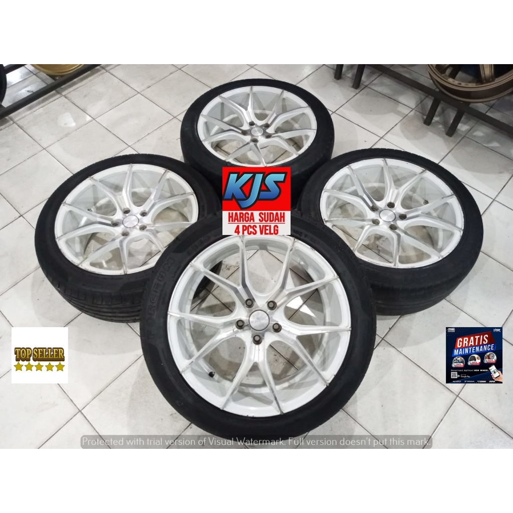 Velg Racing Bekas R19 HSR Vital Pcd 5x114 Ban Bonus Ring 19 Buat CRV Xtrail CX5 Alphard Rush Terios 