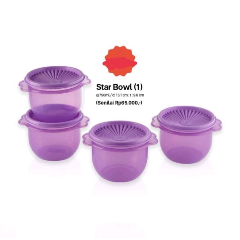 Star bowl 750 ml Tupperware
