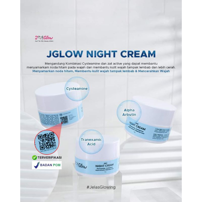 J GLOW NIGHT CREAM BASIC SPOTLES