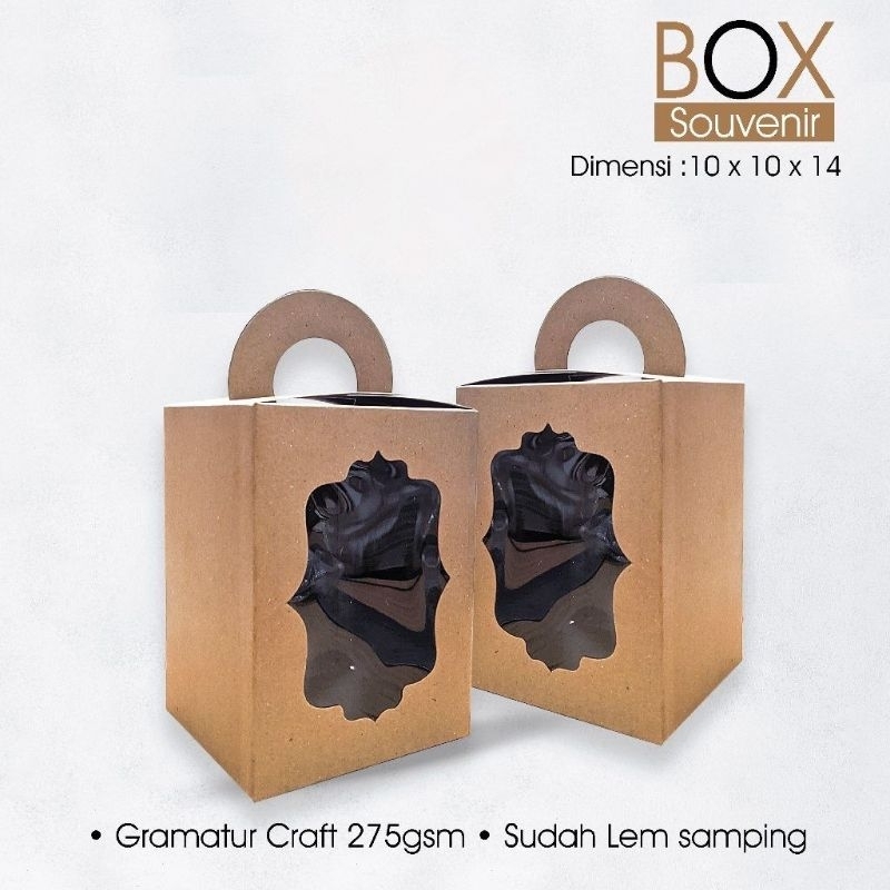 

Box Souvenir 10 x 10 x 14 cm Craft (Min Order 5 Pcs)