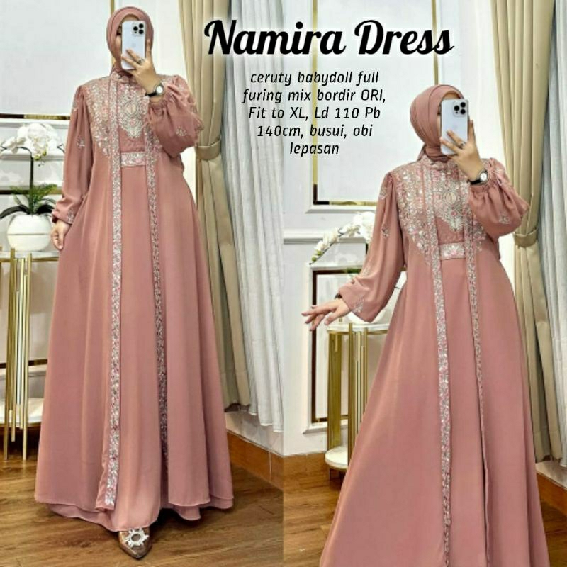 DRESS KONDANGAN KEKINIAN  NAMIRA  DRESS / GROSIR BUSANA SURABAYA / TERMURAH / TERLARIS / COD BAYAR D