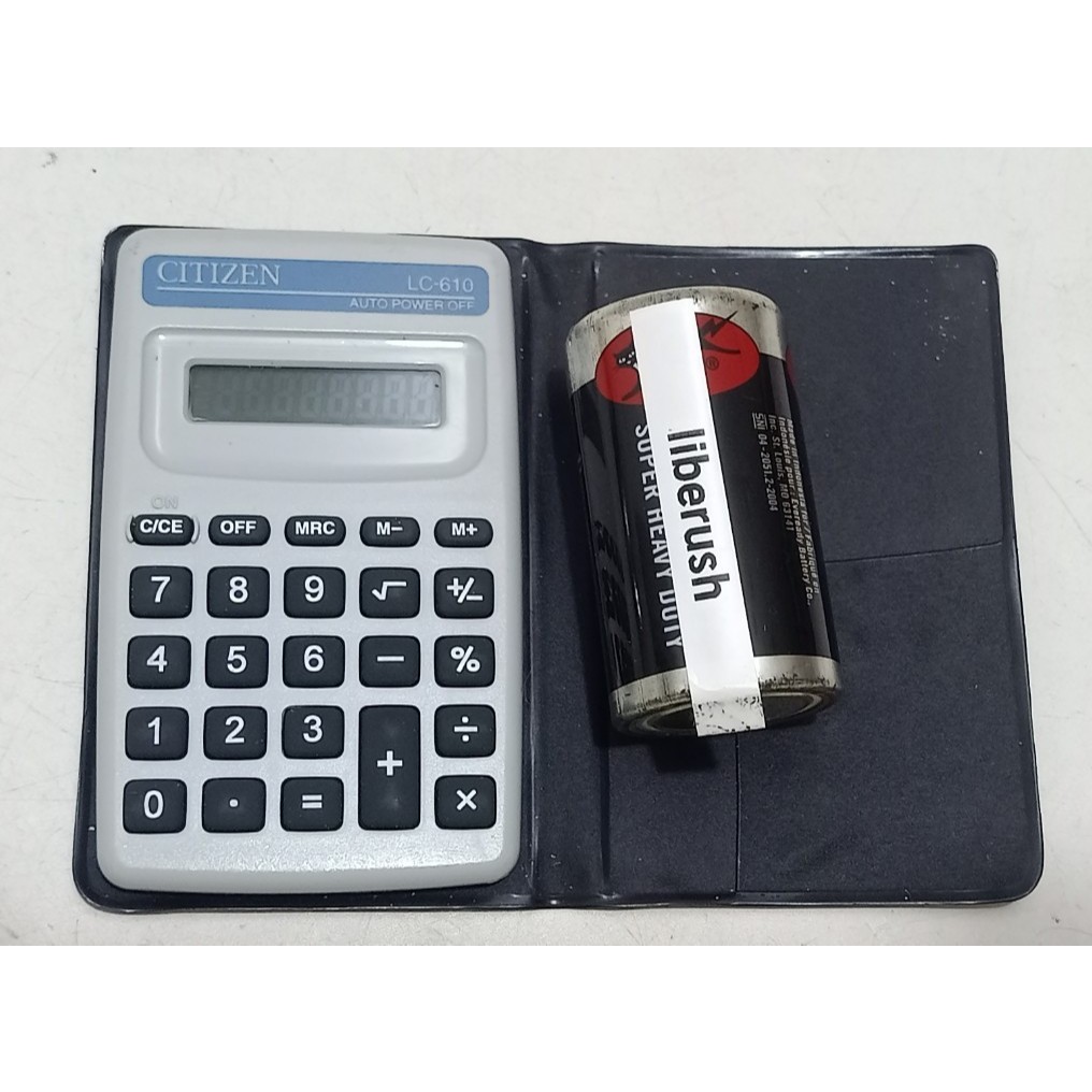 

pocket mini calculator citizen lc-610 kalkulator math device tools