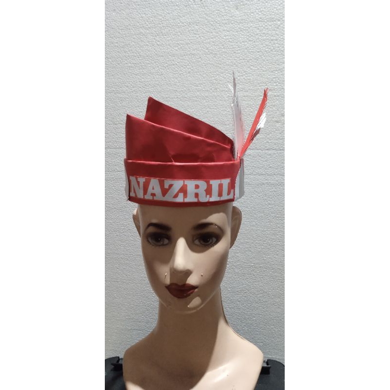 hiasan kepala merah putih/ topi karnaval merah putih