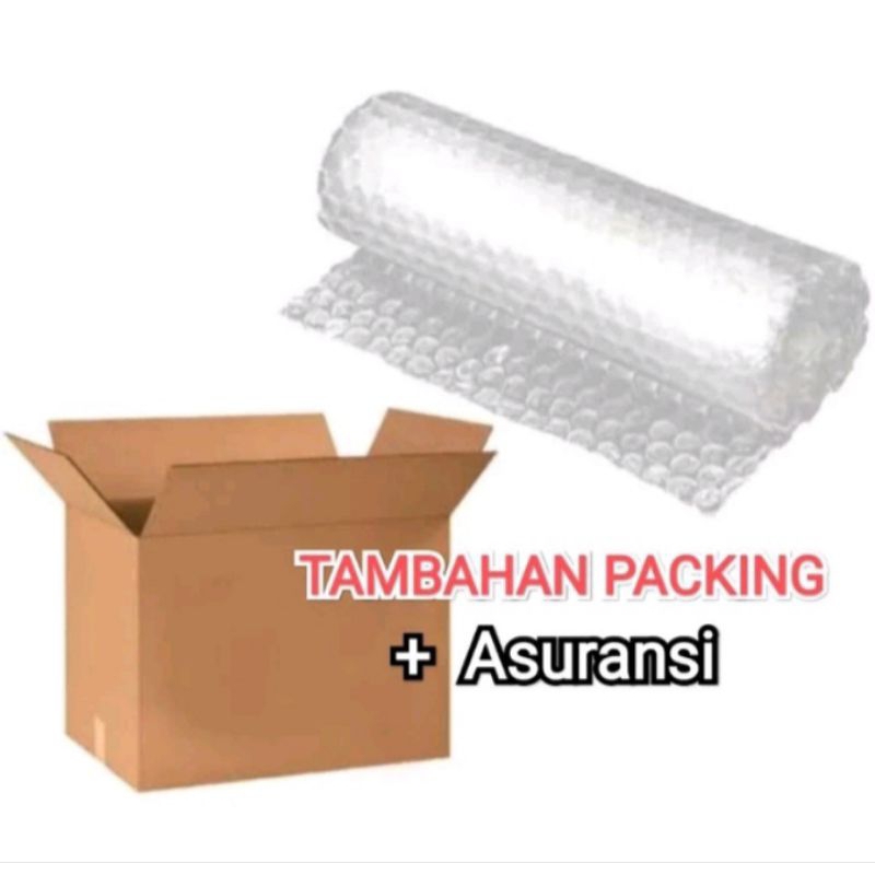 

Tambahan packing Kardus dan Bubblewrap plus Asuransi