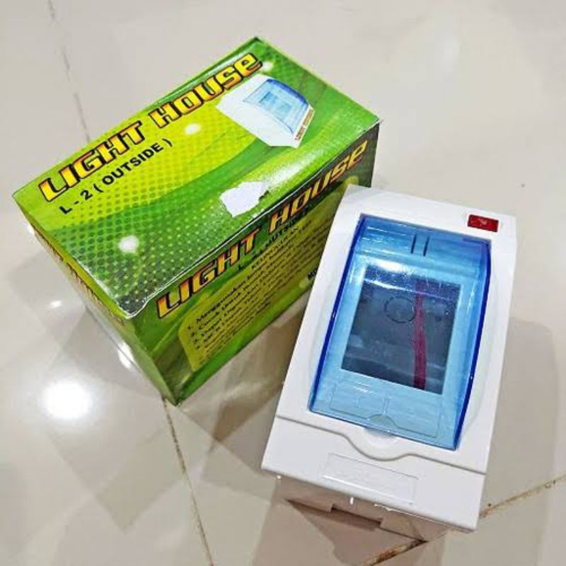 Kotak Penutup listrik Box MCB Light House L-2 Outside box mcb listrik box mcb anti air box mcb termu