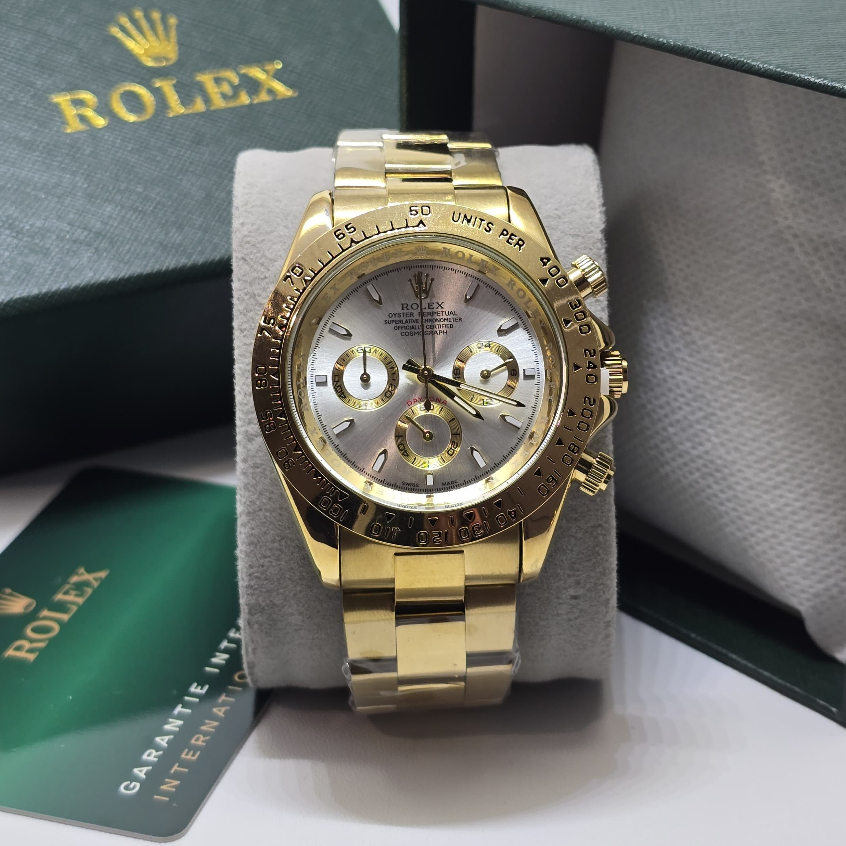 Jam Tangan Pria Rolex Daytona Chrono Aktif Mesin Baterai