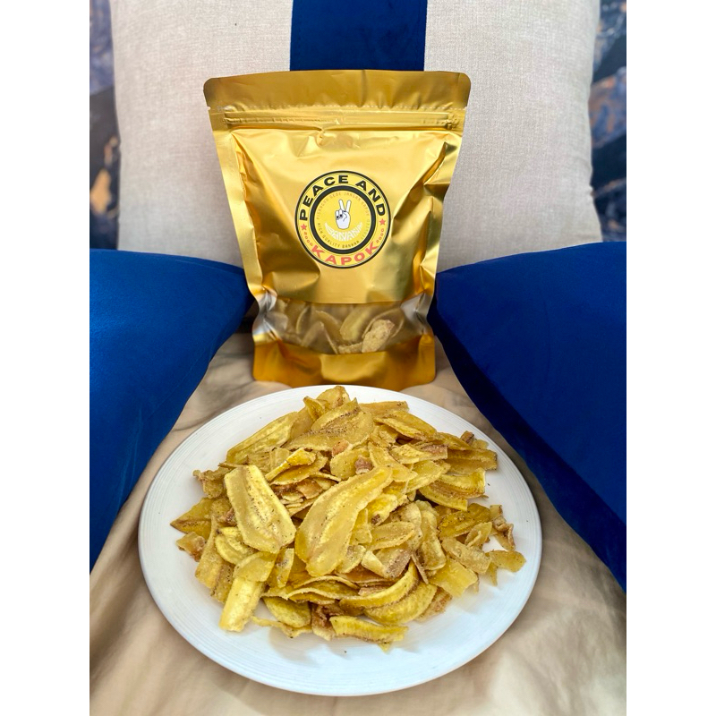 

Keripik pisang peace and kapok