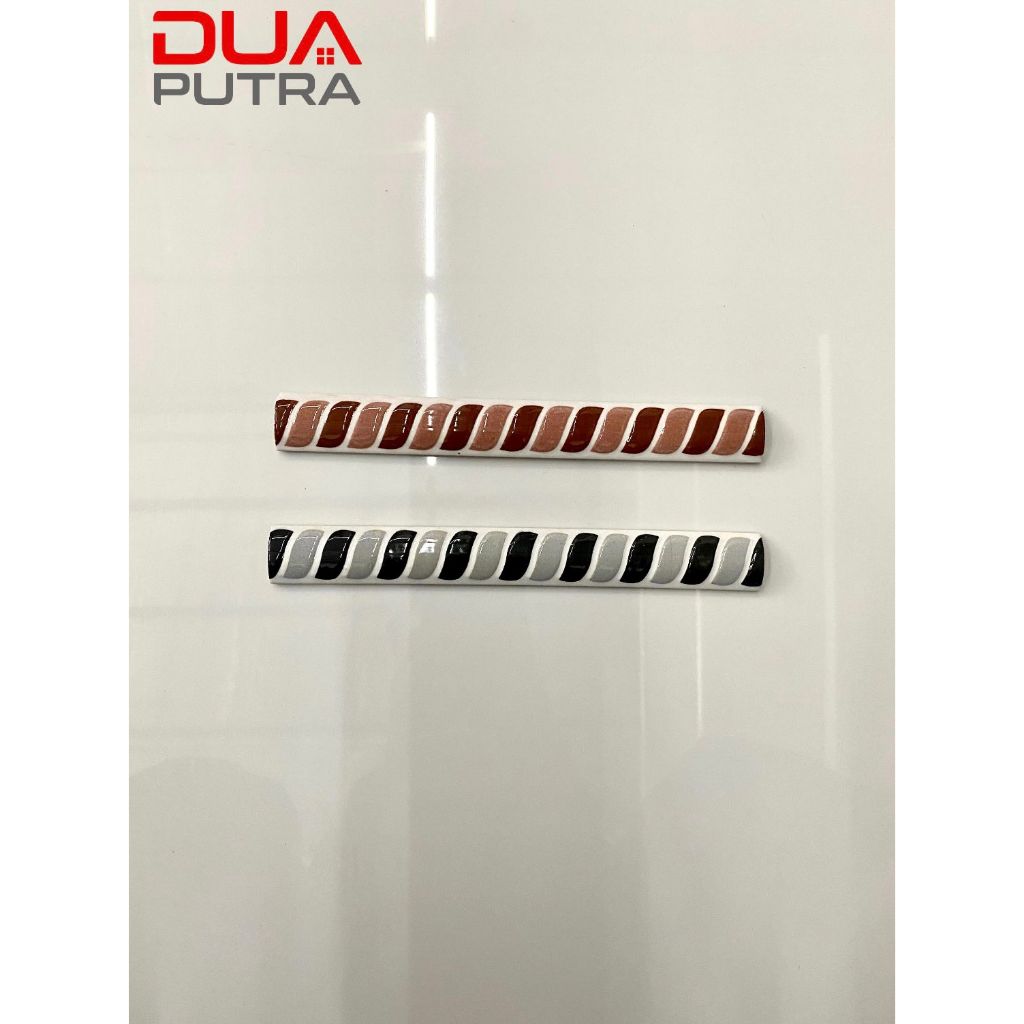 KUKU MACAN 20 CM/ LIST PINGGIRAN KERAMIK/ BON BON ULIR KOMBINASI COKLAT DUSTY & KOMBINASI ABU TUA SI