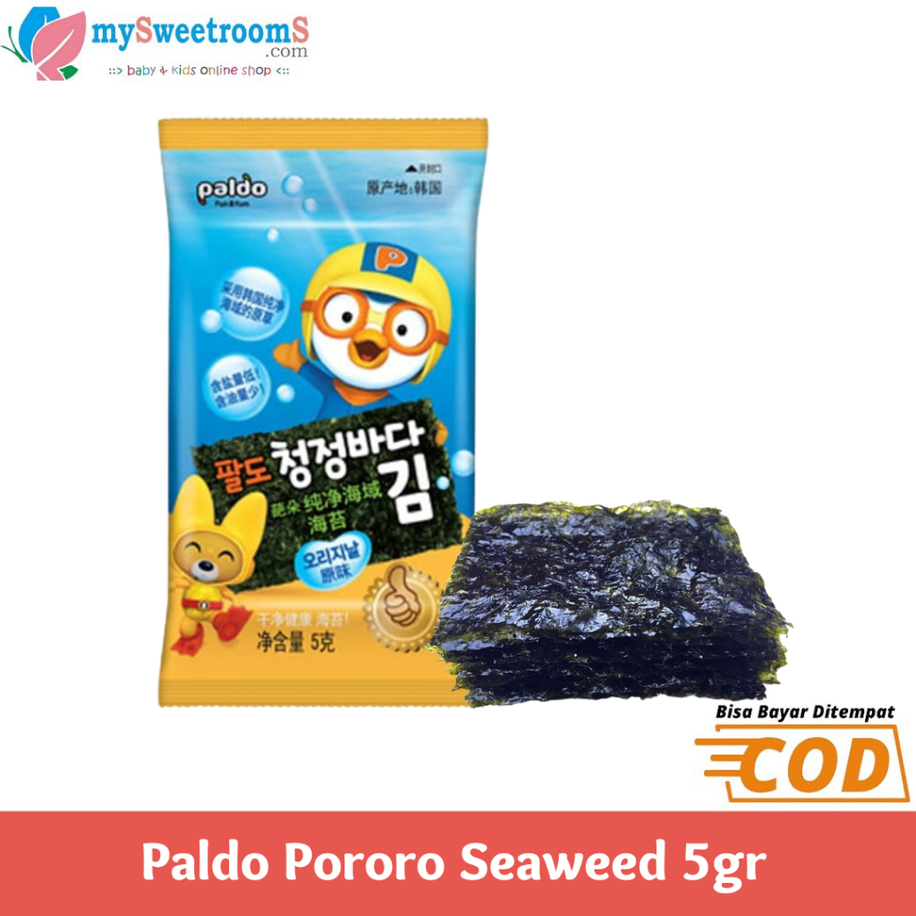 

1PCS Paldo Pororo Seaweed 5gr / Cemilan Rumput Laut Nori