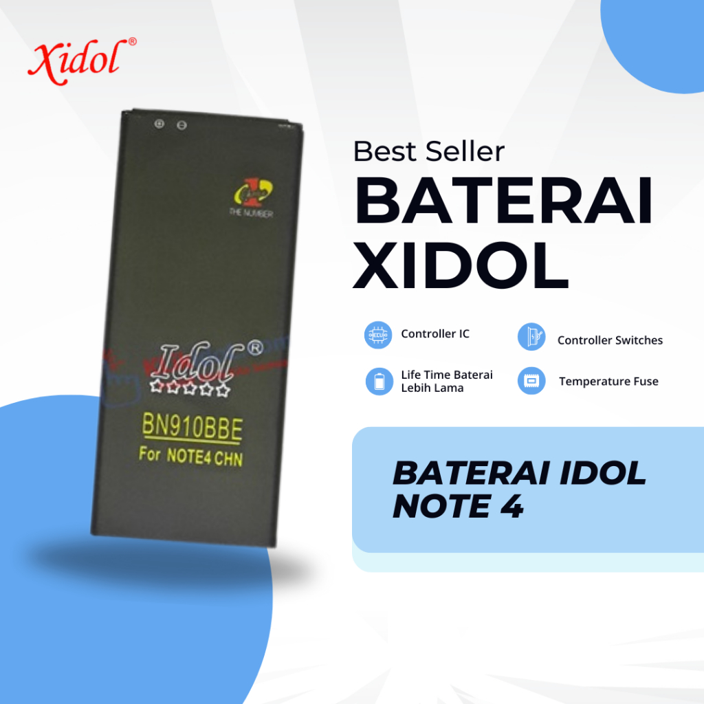 BATERAI XIDOL NOTE 4 PREMIUM BERGARANSI