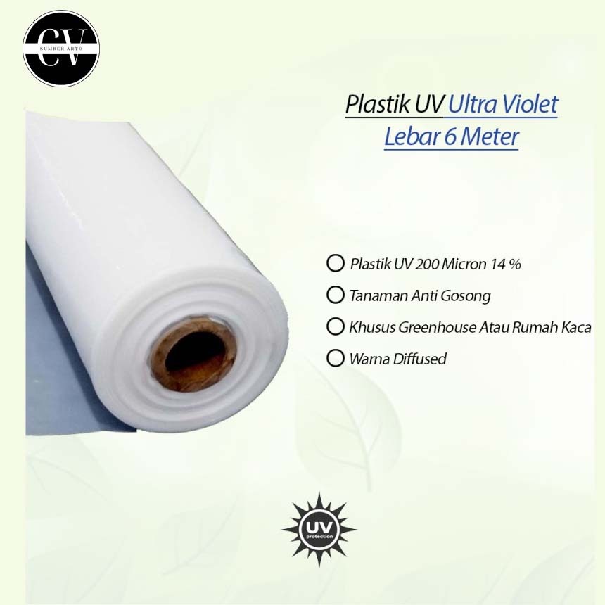 Plastik UV (Ultra Violet) Lebar 6 x 10 Meter 200 Micron