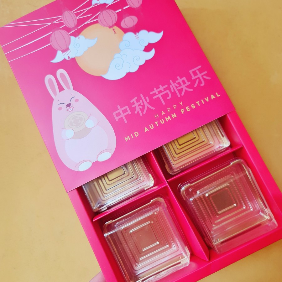 

5 pcs Dus Mooncake 100gr Isi 4 Kardus Kotak Kue Bulan Mid Autumn Festival " Fat Rabbit