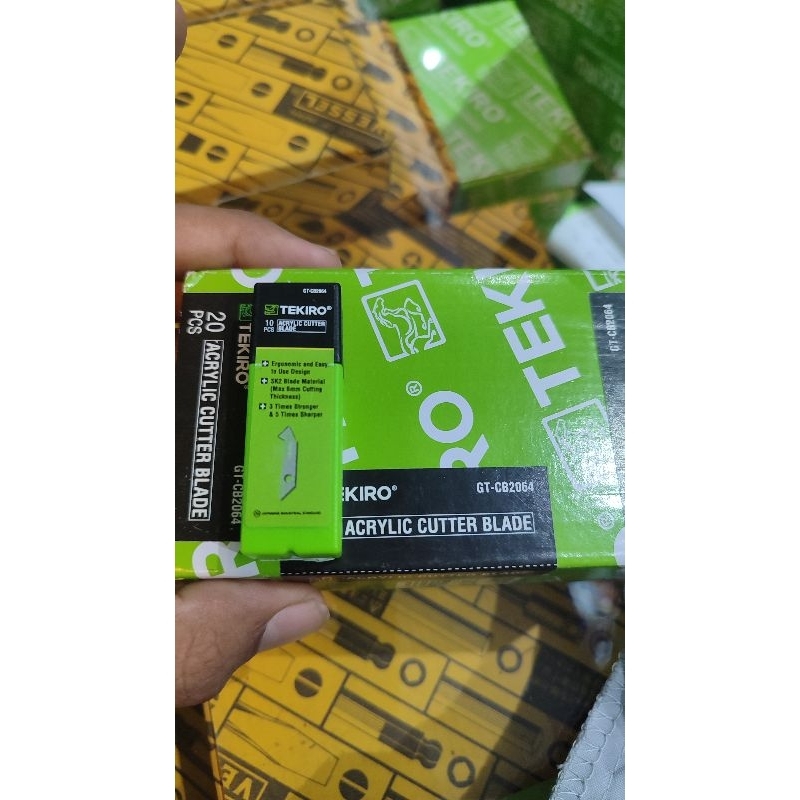 

Tekiro mata pisau arcylic 10pcs GT- CB2064