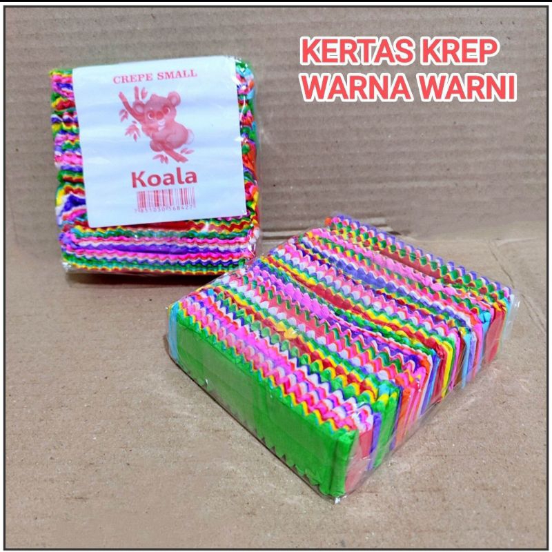 

1 Pak Kertas Krep Warna Warni Isi 10 Bungkus ( Ukuran Kecil dan Besar)