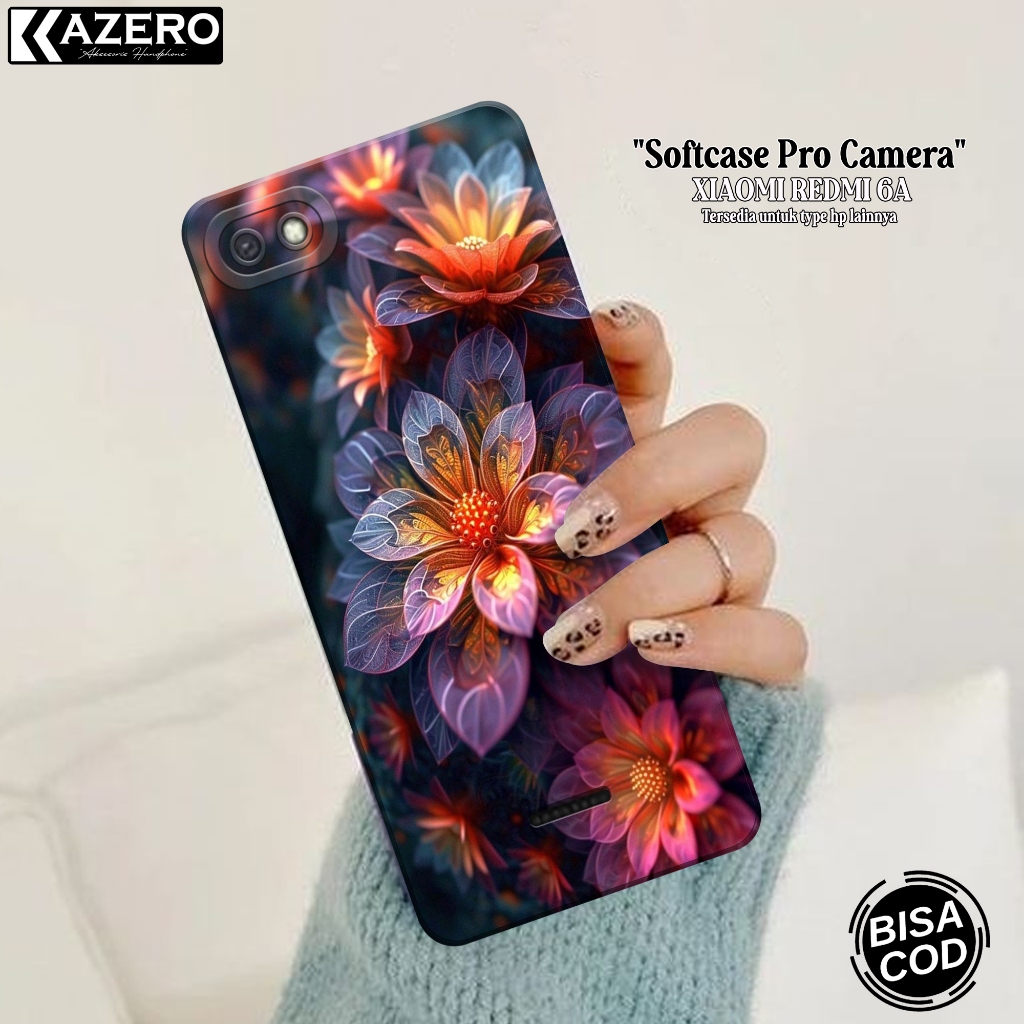 Case Hp XIAOMI REDMI 6A - Fashion Case Bunga - Softcase XIAOMI REDMI 6A Terbaru - Casing XIAOMI REDM