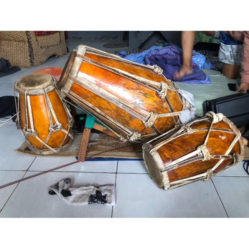 kendang rampak/jaipong second bahan kayu nangka kulit kerbau