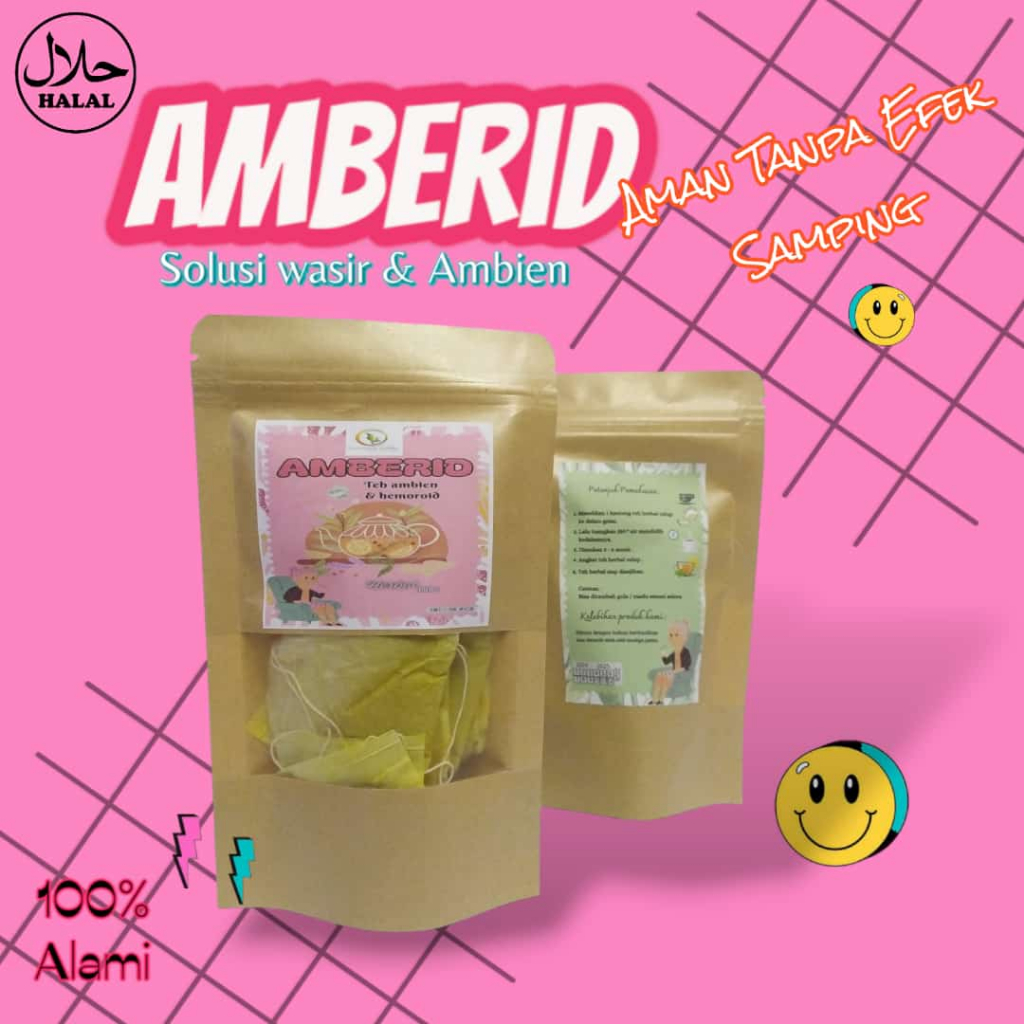 

Teh Herbal Celup Amberid Isi 15 Pcs Sehat Menyembuhkan Enak Segar Aman Alami Non Kimia Lokal Viral Halal