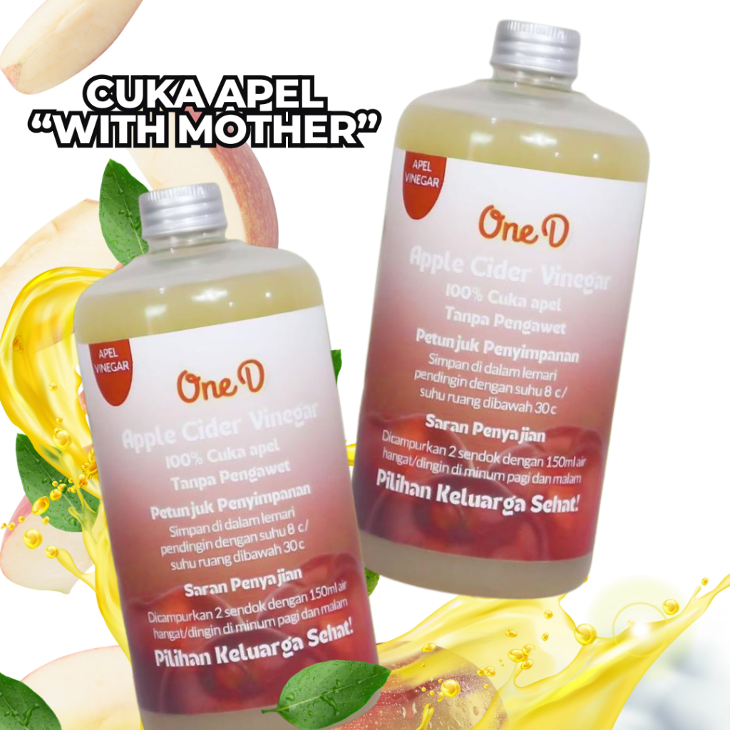 

OneD CUKA APEL 1 LITER-CUKA APEL WITH MOTHER-APPLE CIDER VINEGAR-CUKA APEL UNTUK DIET-CUKA SARI APEL