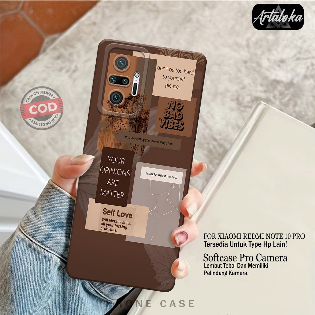 Softcase Hp Xiaomi Redmi Note 10 Pro Fashion Case Aesthetic Case Xiaomi Redmi Note 10 Pro Silikon TP