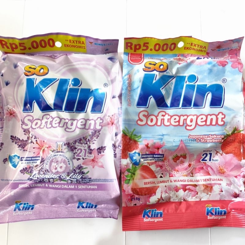 Deterjen bubuk Soklin 215gr / Deterjen bubuk Soklin 5000