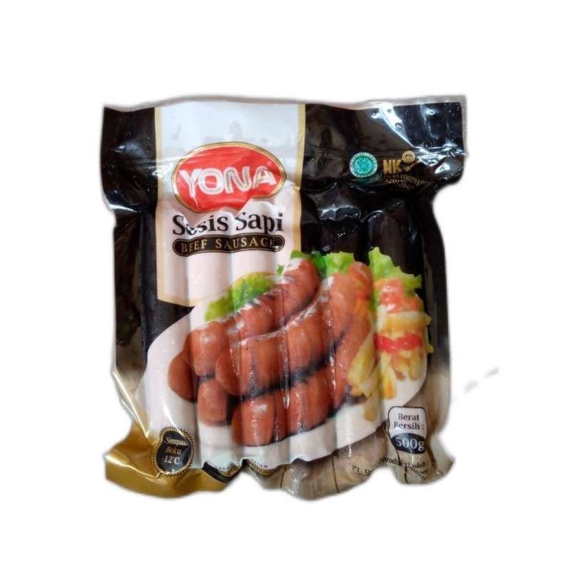 

Yona sosis bakar sapi jumbo isi 6s 500gr / sosbak