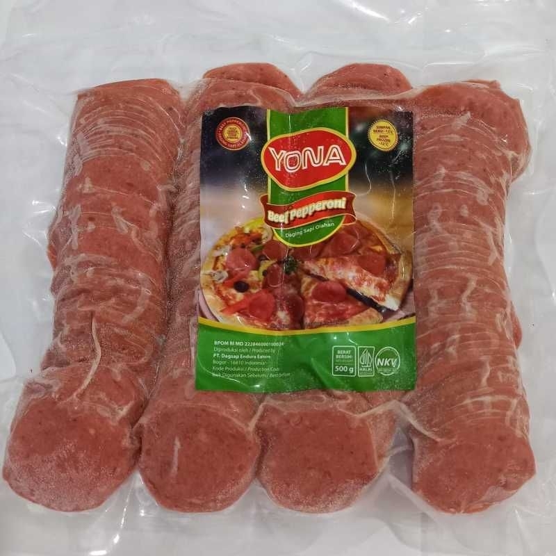 

Yona beef pepperoni 500gr / toping pizza