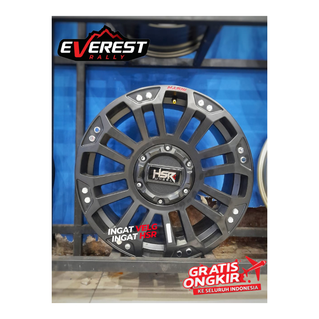 VELG RACING HSR MYTH05 RING 18 LEBAR 8 COCOK UNTUK MOBIL ISUZU, PAJERO