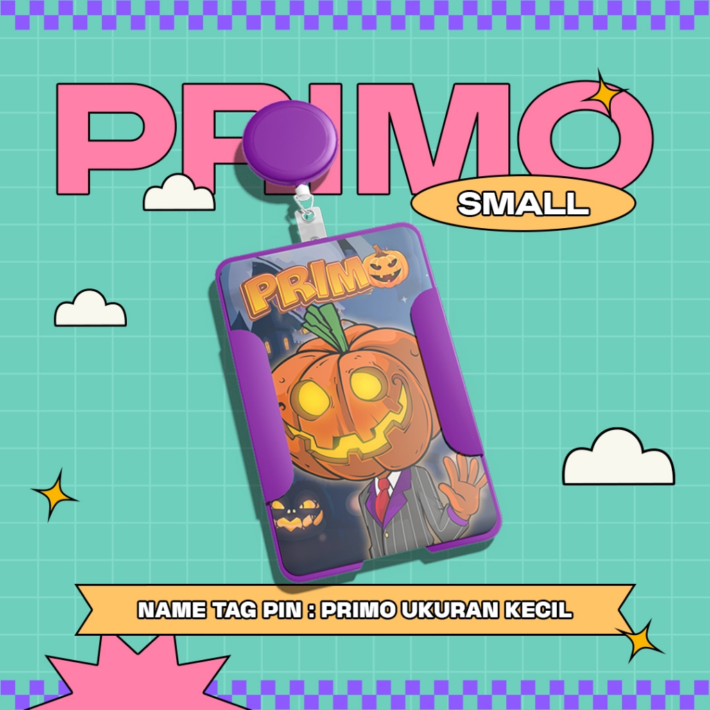 

Name Tag Desain PRIMO Ukuran Kecil - Mini Size
