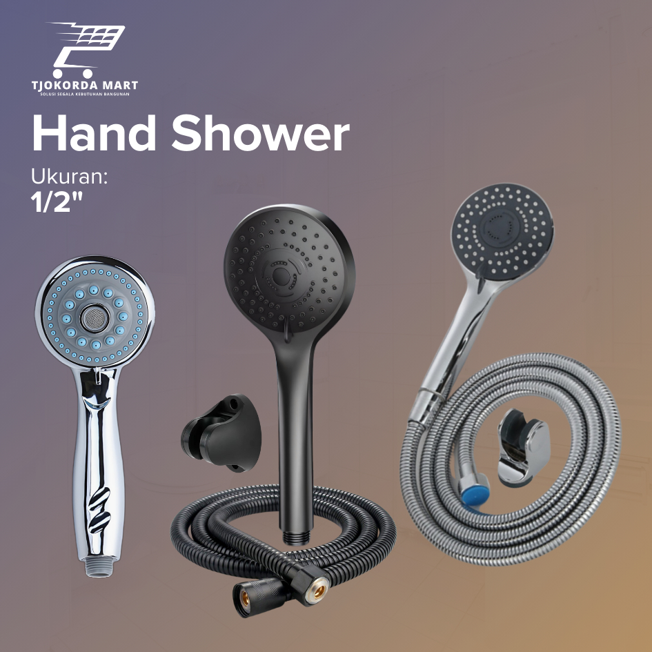 Hand Shower Kamar Mandi hitam Set 3 Pcs Sower Kamar Mandi Shower