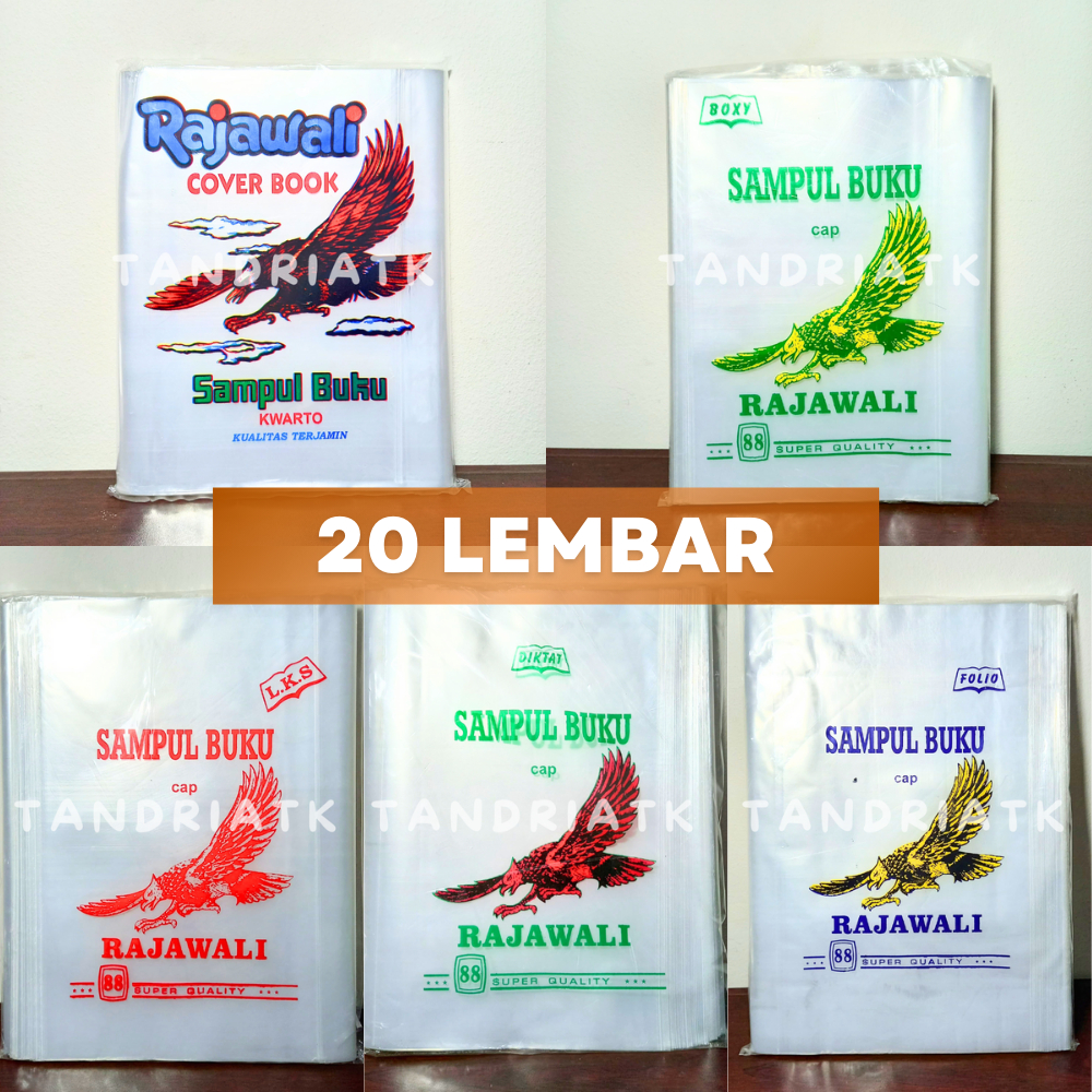 

[1 PAK] Sampul Buku Plastik Isi 20 Lembar SIMPATY RAJAWALI Sampul Plastik OPP Slip / Tape Sealing