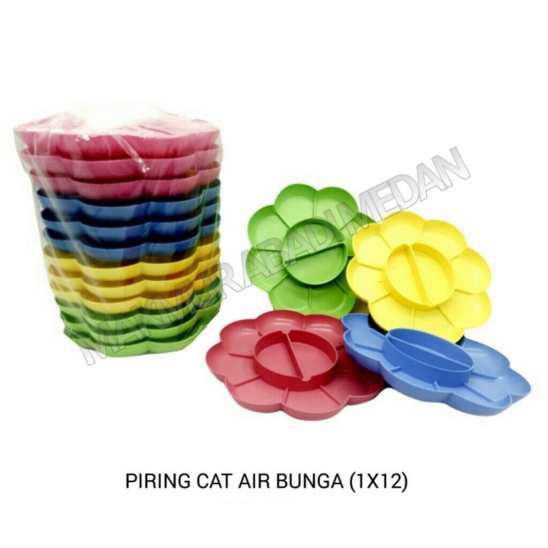 

(1Pcs) Piring Cat Air / Palet Cat Air / Palet Lukis Murah / Piring Cat Air bentuk Bunga Kupu-kupu