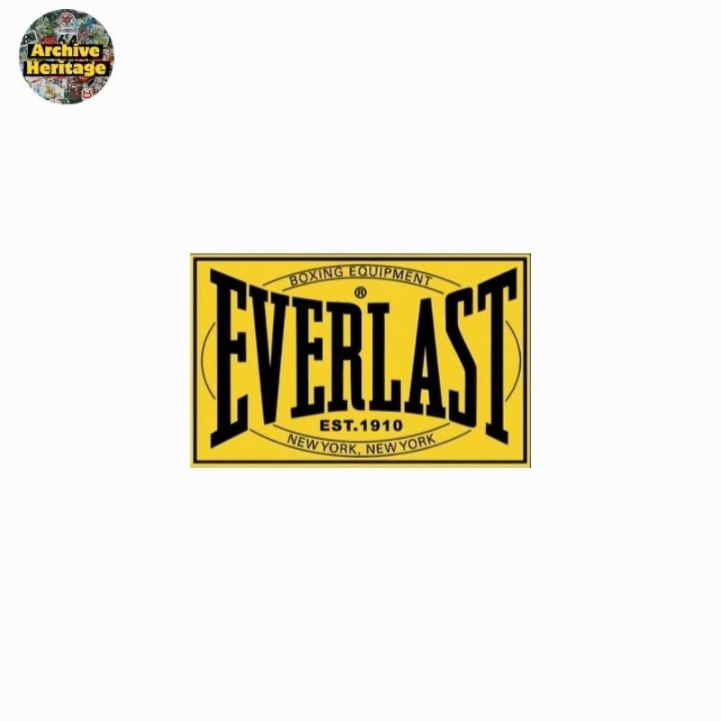 

sticker Everlast brand clothing boxing logo stiker