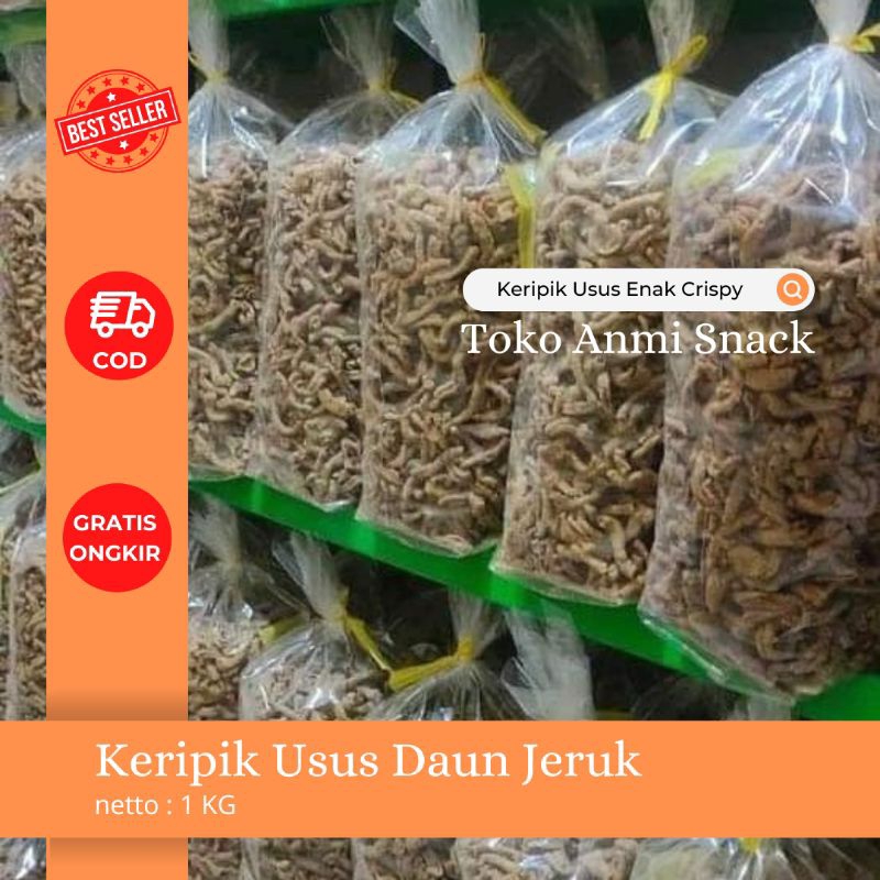 

Keripik Usus Ayam Super Renyah Gurih Enak Crispy 1 KG