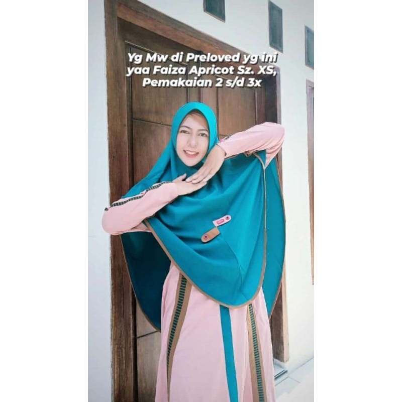 Aulia Fashion Set Gamis Preloved Faiza Apricot Sz. xS