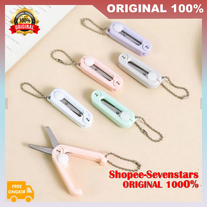 

Mini Folding Scissors Gunting Lipat Mini Portable 2 PCS 100% ORIGINAL