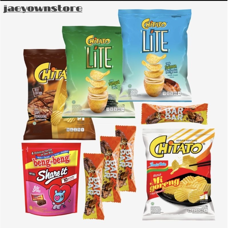 

Paket Hemat Snak untuk bersantai Chitato Beng beng Delfi bar banyak banget