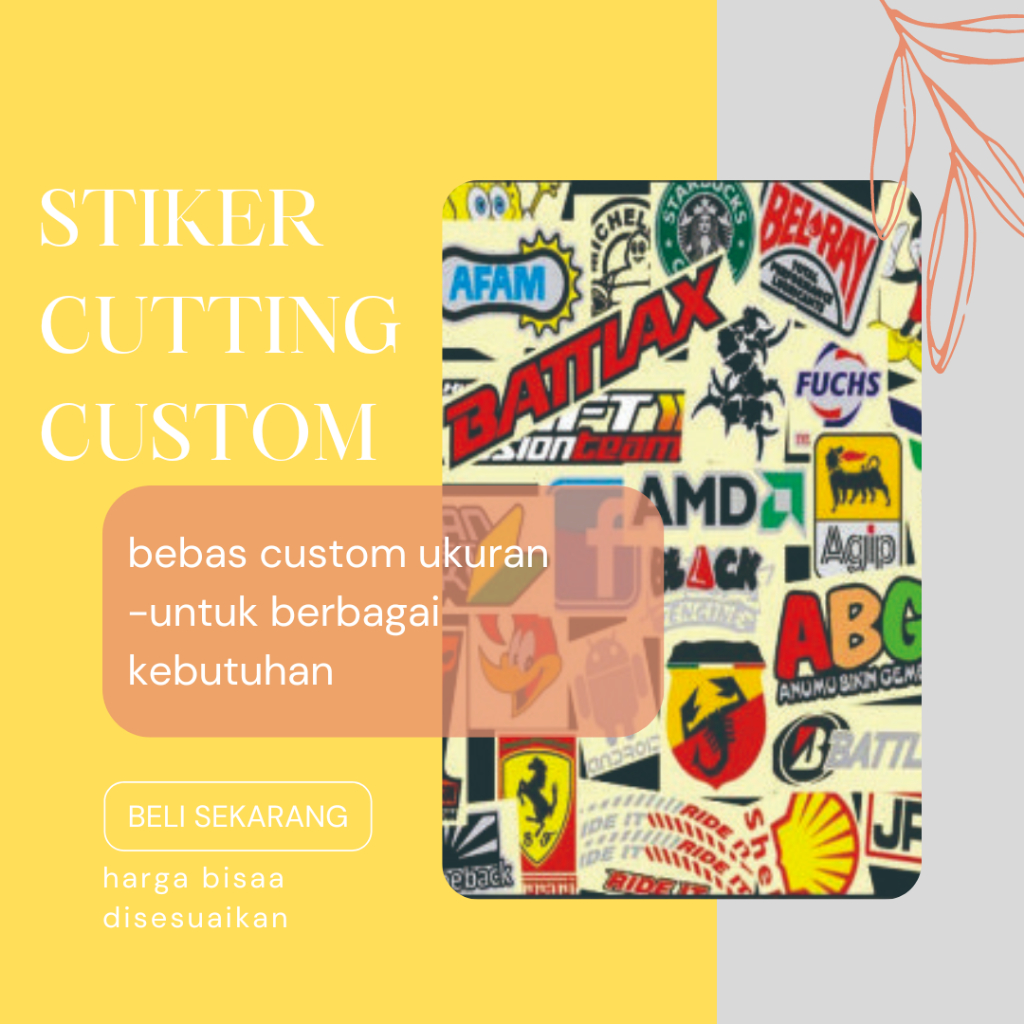 

Menerima Pembuatan Sticker Cutting Untuk Keperluan Anda Bebas Custom