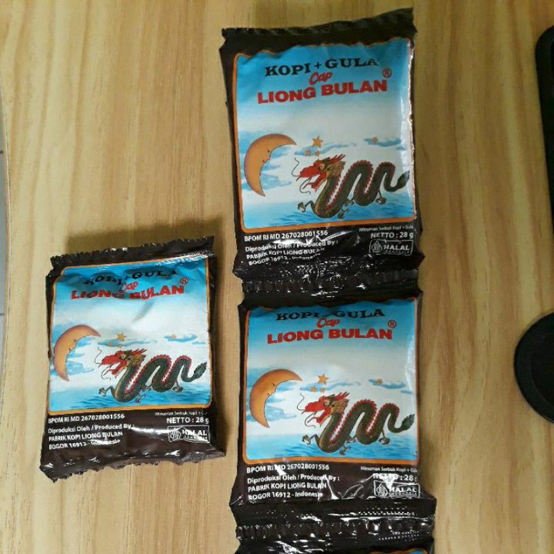 

Kopi cap Liong Bulan kopi dan gula satuan