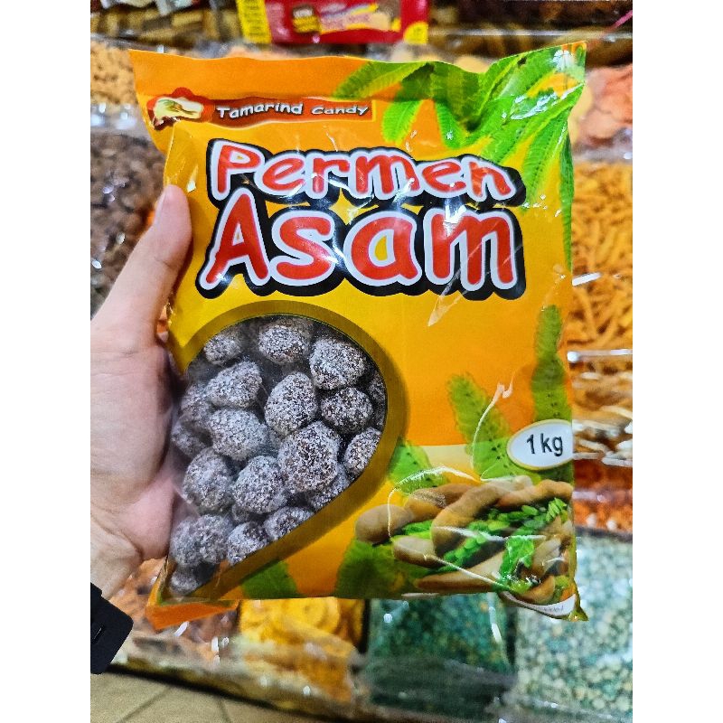 

Permen Asam Jawa Bulat 1KG/Tamarind Candy 1pack