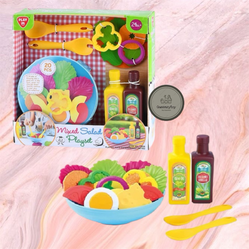Playgo Playset Mixed Salad 3028 / Mainan Masak Masakan Anak