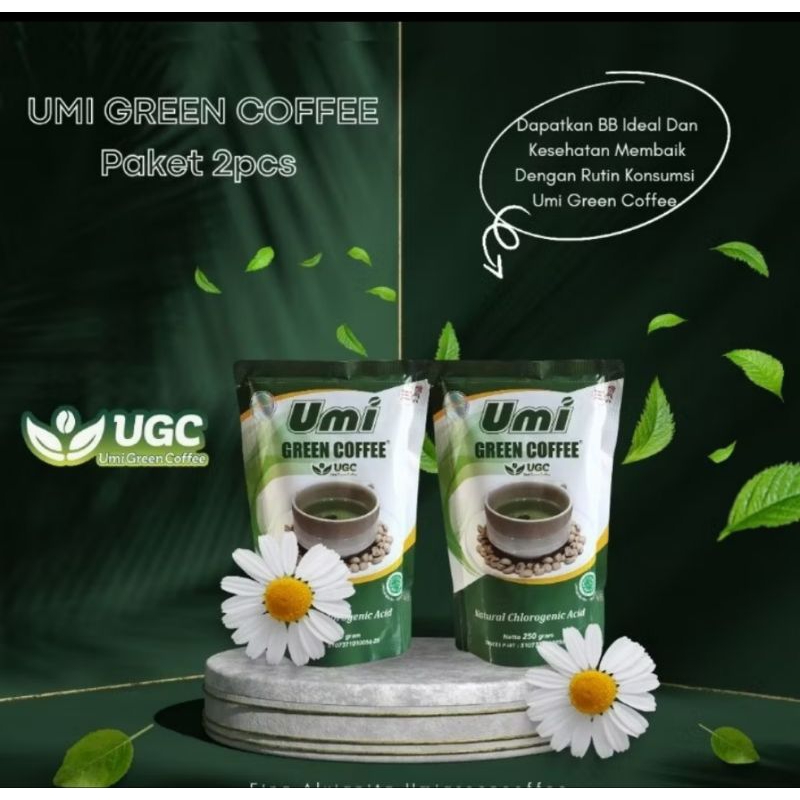 

[paket 2 bungkus free meteran] Umi Green Coffee 100% ORIGINAL250gr