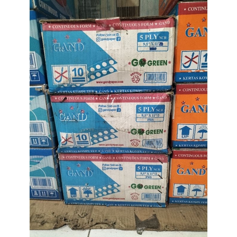 

Continuous Form Gand 5 Ply size 9,5 x 11" Utuh / PRS - Box.