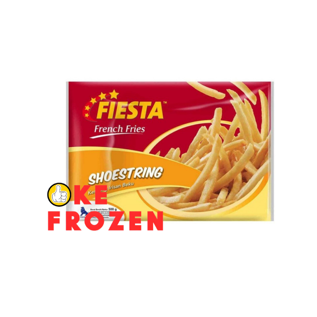 

FIESTA FRENCH FRIES SHOESTRING 500GR (KENTANG GORENG) 500GR